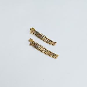 BROQUELES PAR ORO COMBINADO 14 K 4,10 GRMS (SEMINUEVO)
