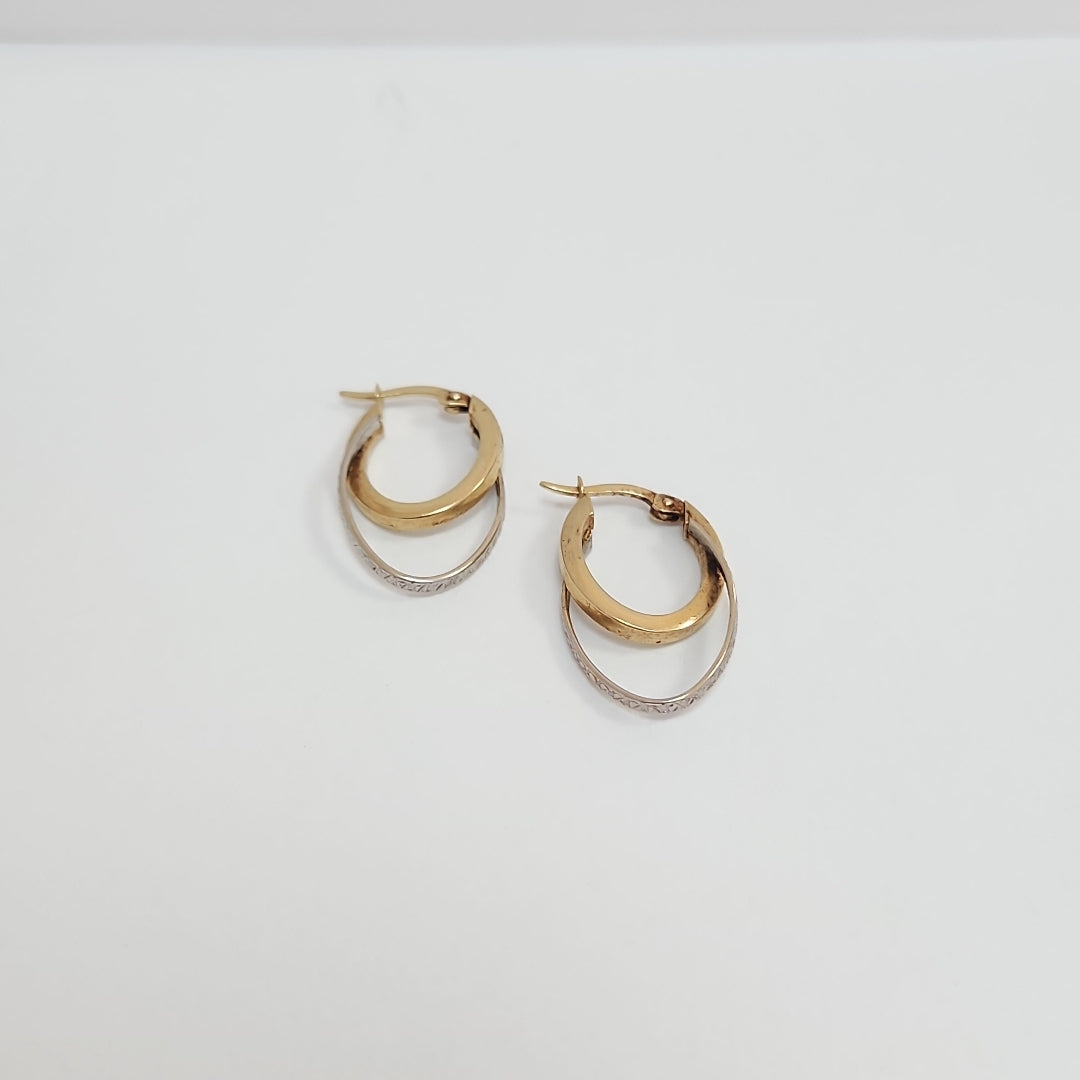 ARRACADAS PAR ORO 14 K 2.7 GRMS (SEMINUEVO)