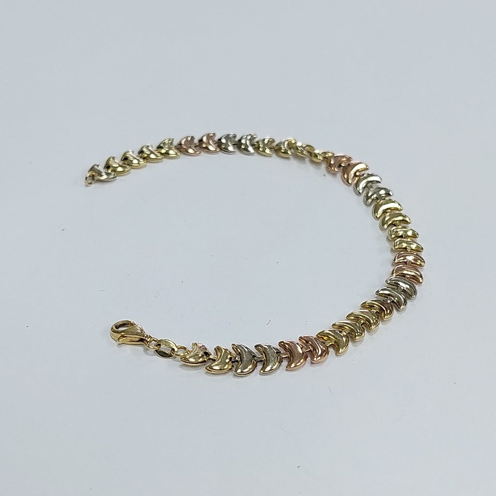 PULSERA ORO COMBINADO 14 K 6,50 GRMS (SEMINUEVO)