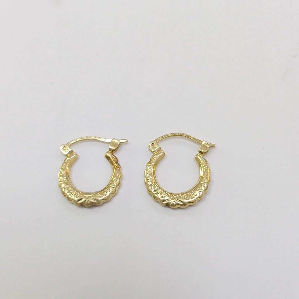 ARETES PAR ORO 14 K 1.1 GRMS (SEMINUEVO)