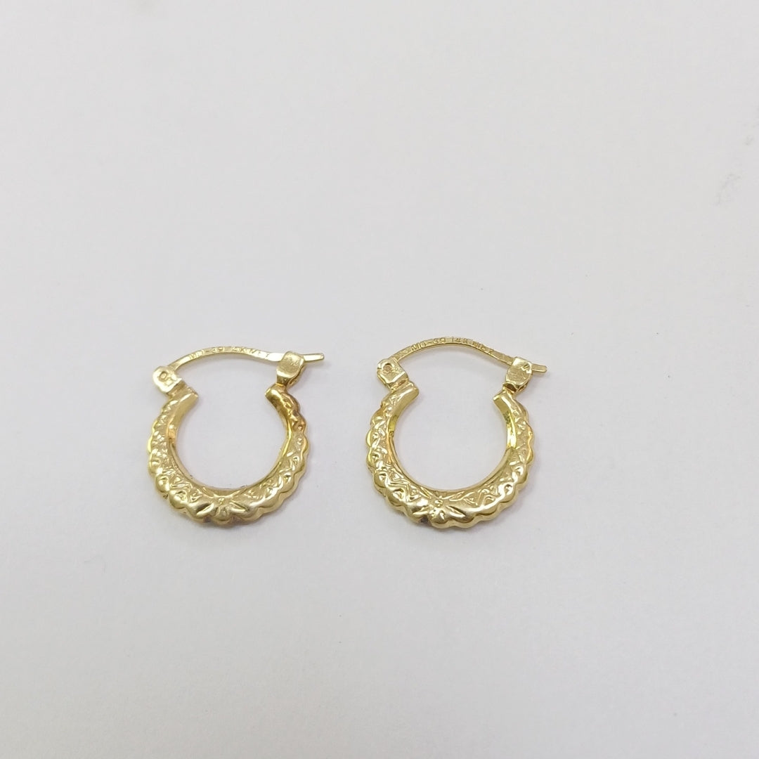 ARETES PAR ORO 14 K 1.1 GRMS (SEMINUEVO)