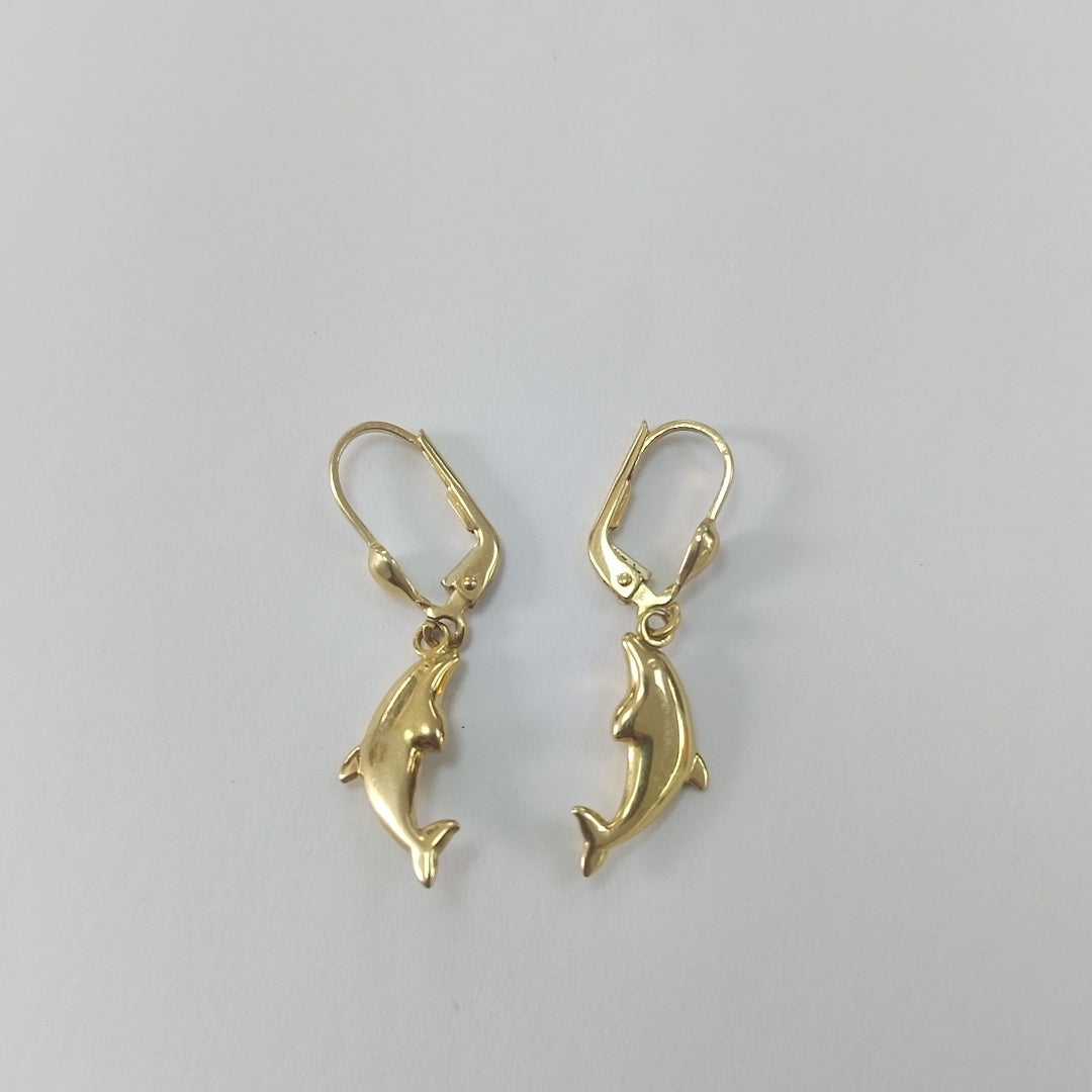 ARRACADAS PAR ORO 14 K 2,00 GRMS (SEMINUEVO)