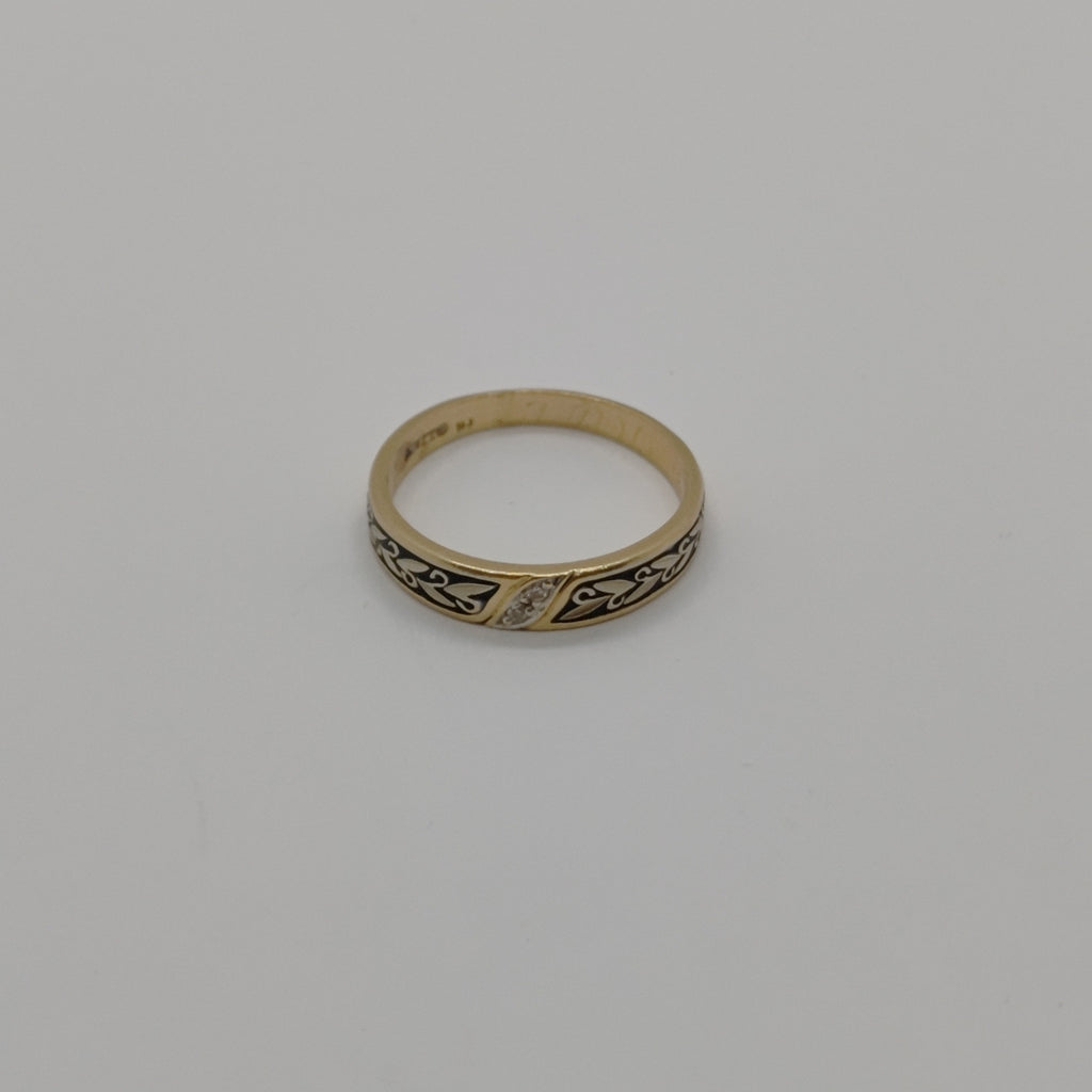 ANILLITO ORO COMBINADO 14 K 2,30 GRMS (SEMINUEVO)