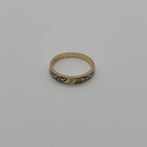 ANILLITO ORO COMBINADO 14 K 2,30 GRMS (SEMINUEVO)