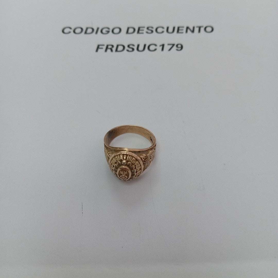 ANILLO DE GRADUACIÓN ORO 8 K 9.1 GRMS (SEMINUEVO)