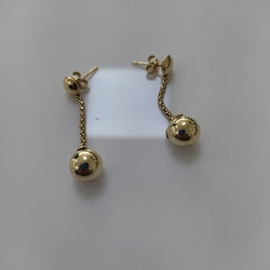 ARETES PAR ORO 14 K 5,10 GRMS (SEMINUEVO)