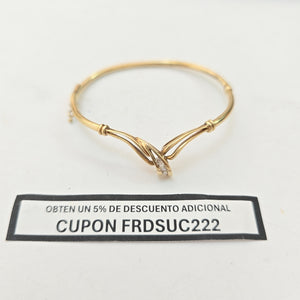 PULSERA RIGIDA ORO 14 K 6.8 GRMS (SEMINUEVO)