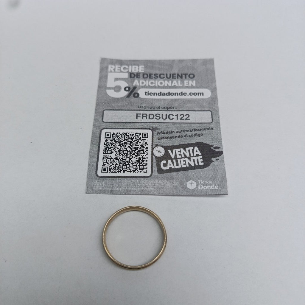 ARGOLLA ORO 14 K 2.3 GRMS (SEMINUEVO)