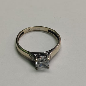 ANILLITO, SOLITARIO ORO 14 K 1.8 GRMS (SEMINUEVO)