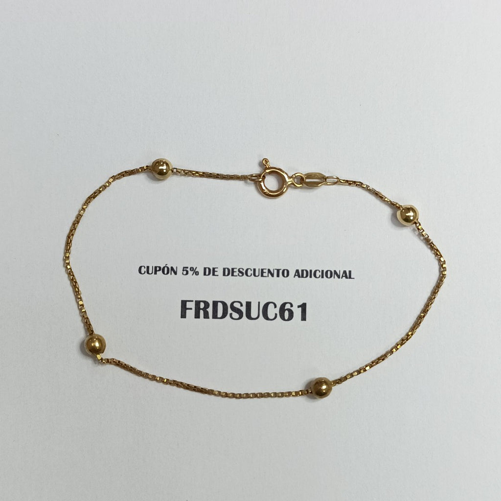 PULSERA ORO 14 K 2.1 GRMS (SEMINUEVO)