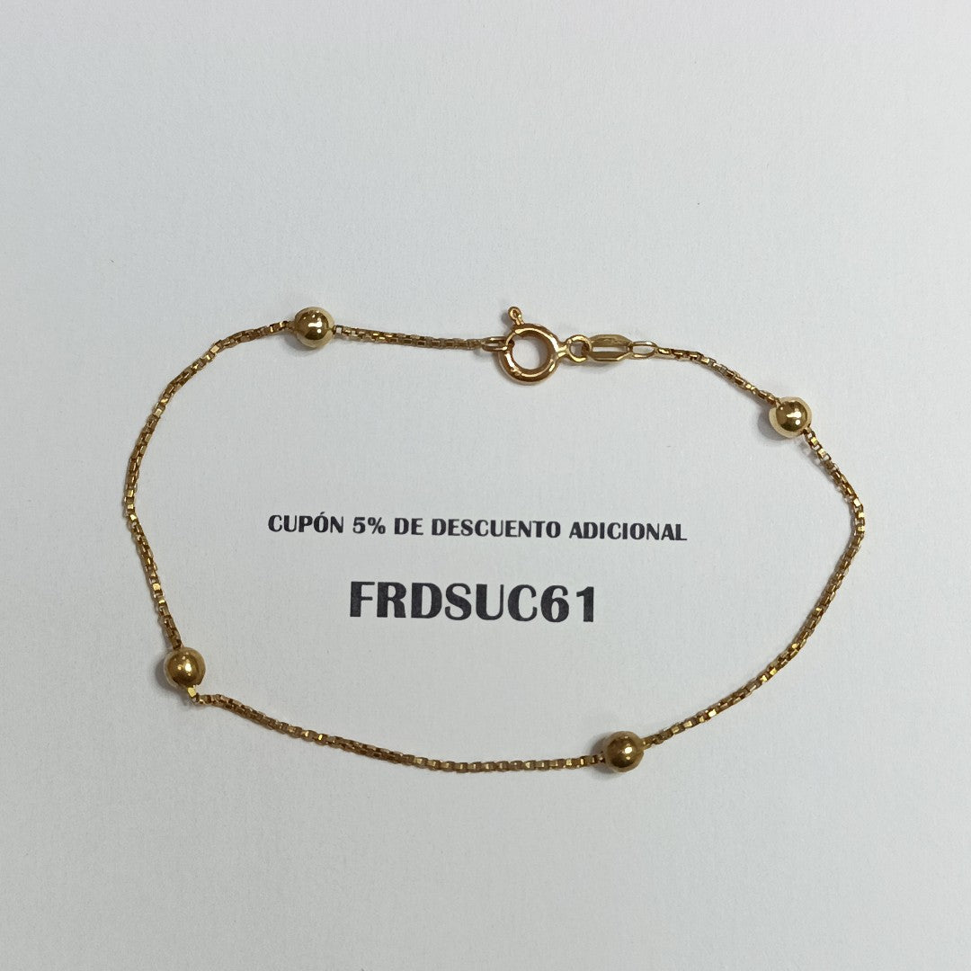 PULSERA ORO 14 K 2.1 GRMS (SEMINUEVO)