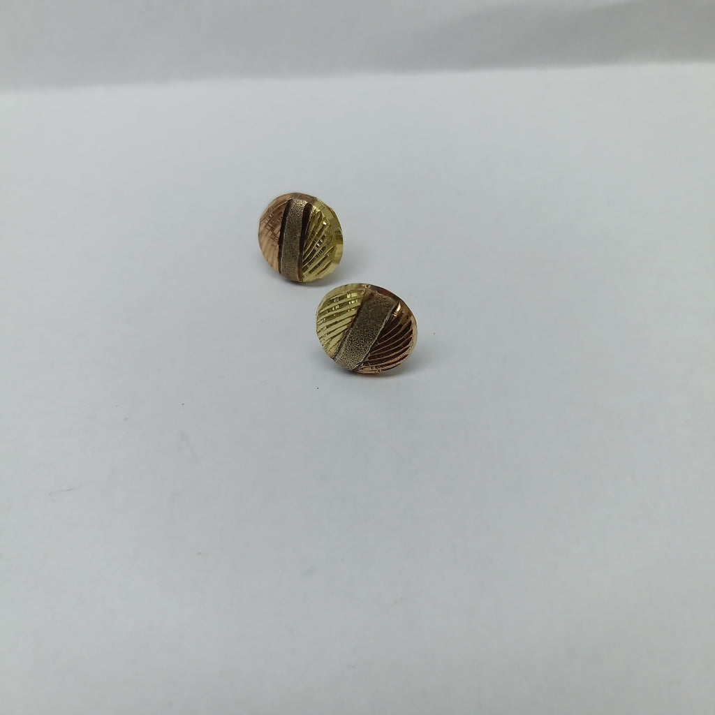 BROQUELES PAR ORO, ORO COMBINADO 14 K 1.6 GRMS (SEMINUEVO)