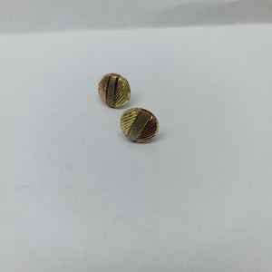 BROQUELES PAR ORO, ORO COMBINADO 14 K 1.6 GRMS (SEMINUEVO)