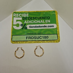 ARRACADAS PAR ORO 14 K 3,40 GRMS (SEMINUEVO)