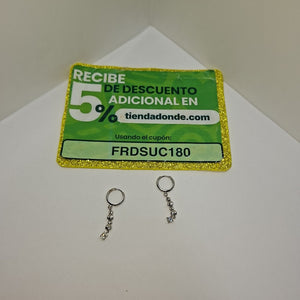 ARRACADAS PAR ORO BLANCO 14 K 2,90 GRMS (SEMINUEVO)