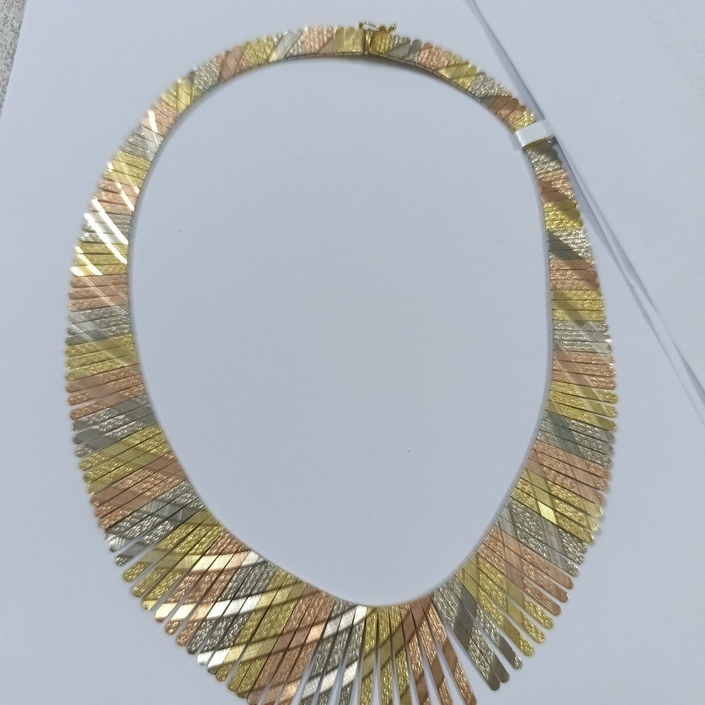 GARGANTILLA ORO COMBINADO 14 K 54.1 GRMS (SEMINUEVO)