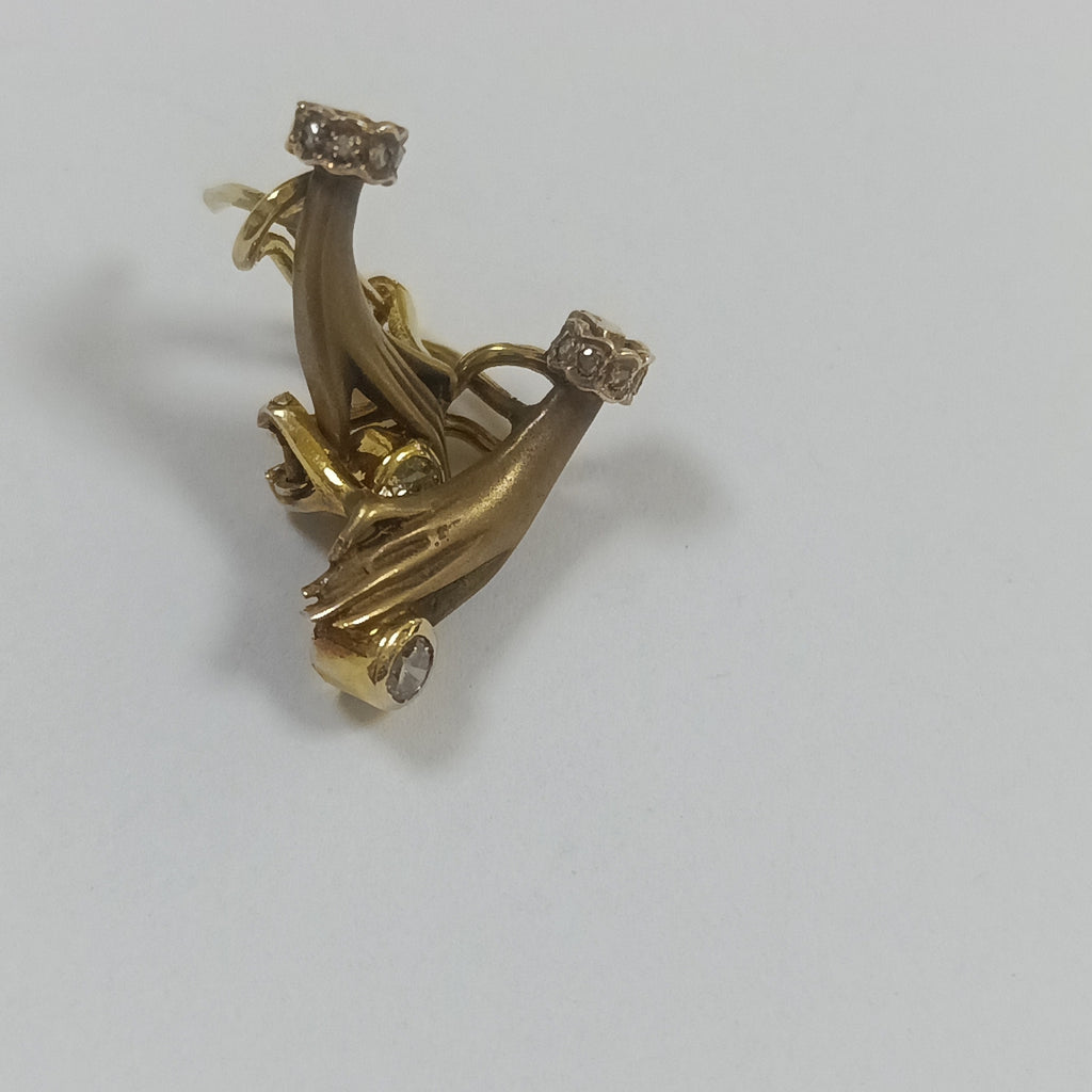 ARETES PAR ORO 14 K 6.2 GRMS (SEMINUEVO)