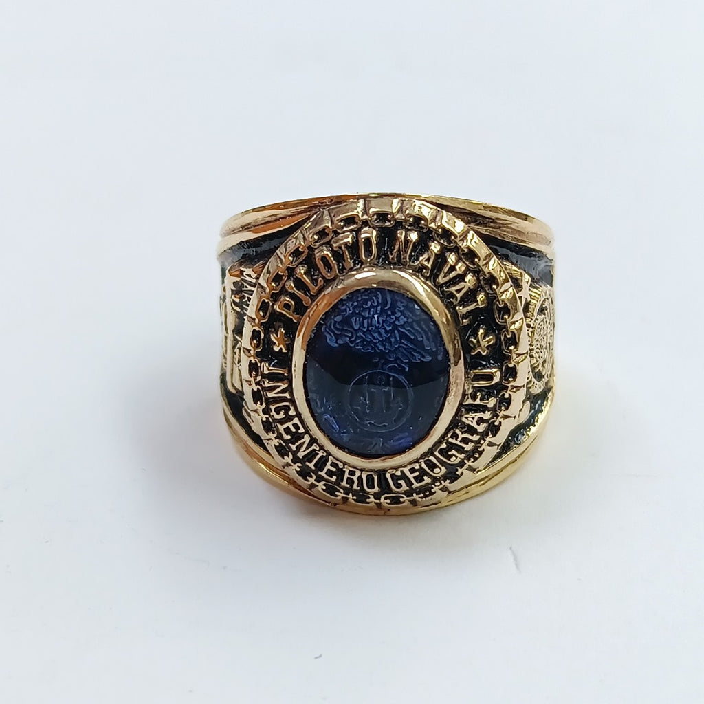 ANILLO DE GRADUACIÓN ORO 14 K 19 GRMS (SEMINUEVO)