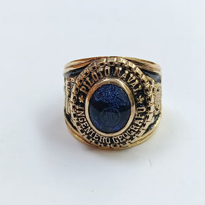 ANILLO DE GRADUACIÓN ORO 14 K 19 GRMS (SEMINUEVO)