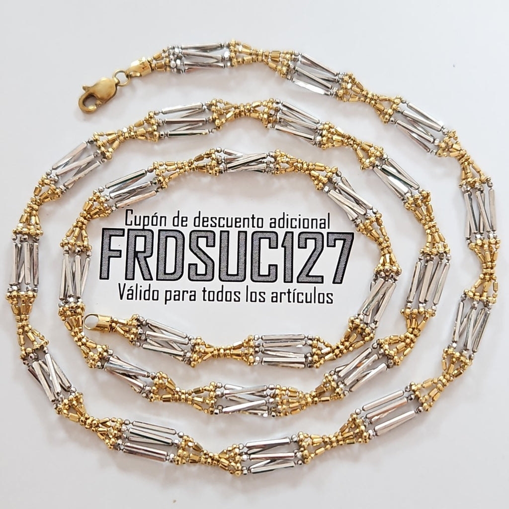 CADENA ORO COMBINADO 14 K 16.5 GRMS (SEMINUEVO)