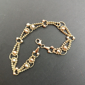 PULSERA ORO COMBINADO 14 K 8,10 GRMS (SEMINUEVO)