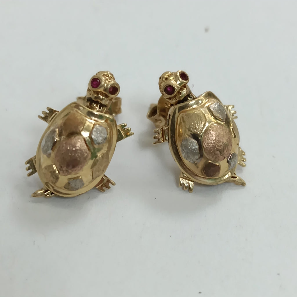 BROQUELES PAR ORO 14 K 4.9 GRMS (SEMINUEVO)