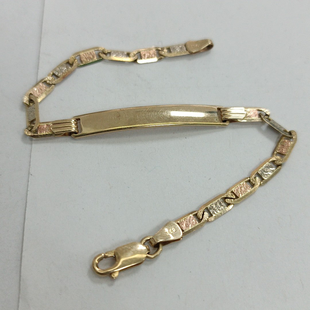 ESCLAVA ORO COMBINADO 14 K 6.5 GRMS (SEMINUEVO)