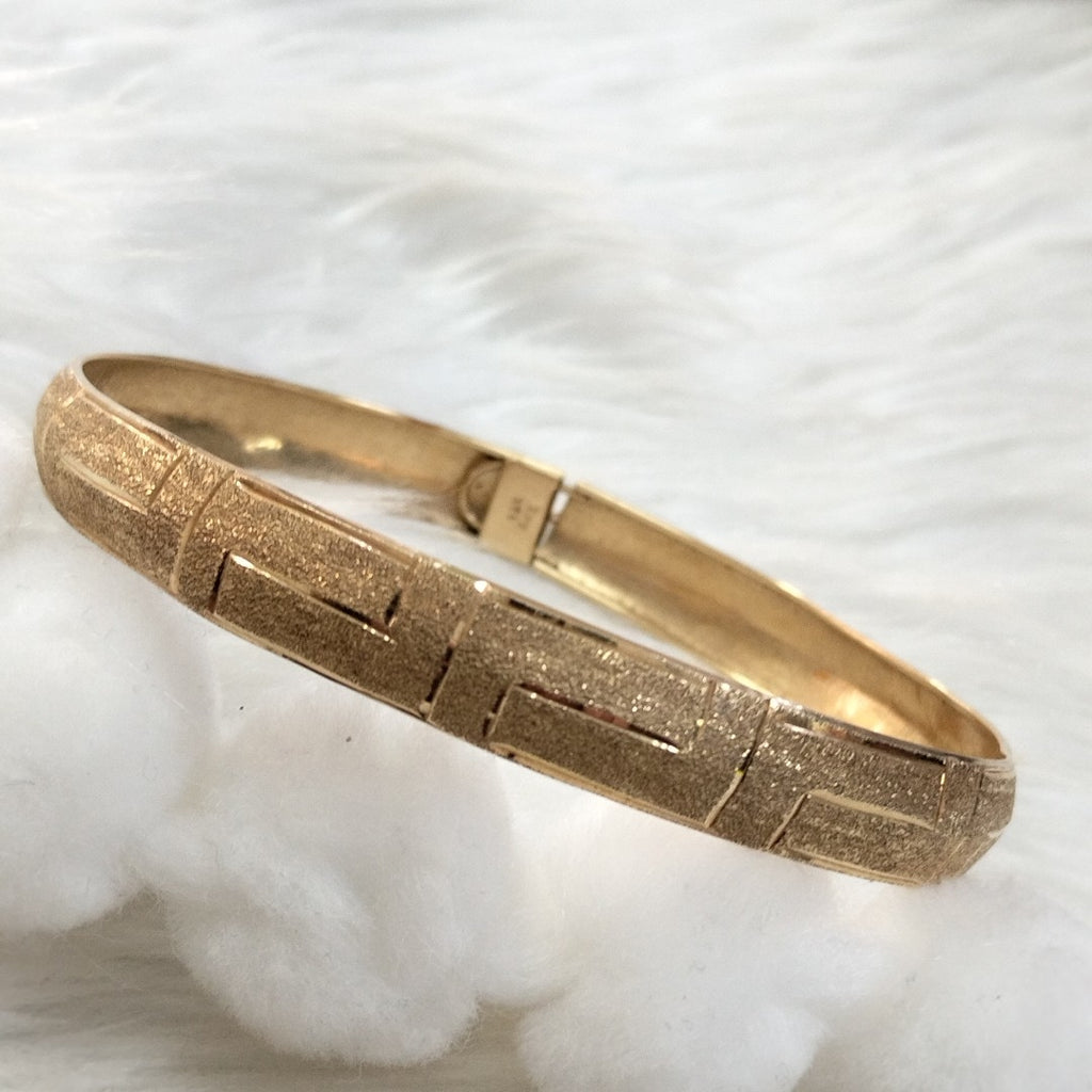 PULSERA RIGIDA ORO 14 K 7,40 GRMS (SEMINUEVO)