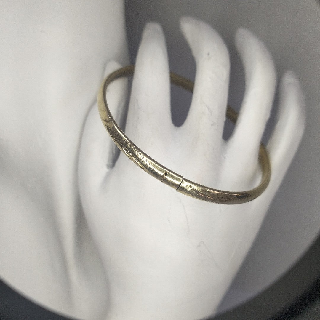 PULSERA RIGIDA ORO 10 K 4,90 GRMS (SEMINUEVO)