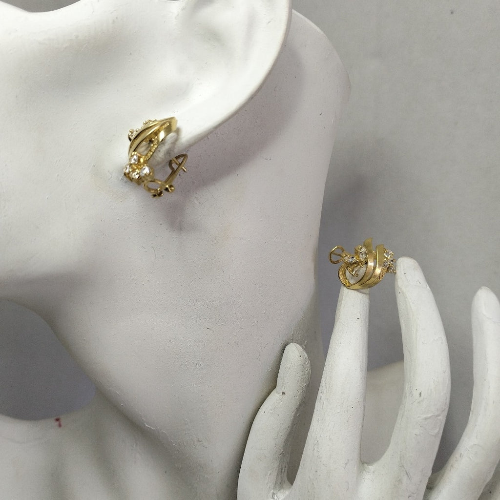 ARETES PAR ORO 14 K 4.6 GRMS (SEMINUEVO)
