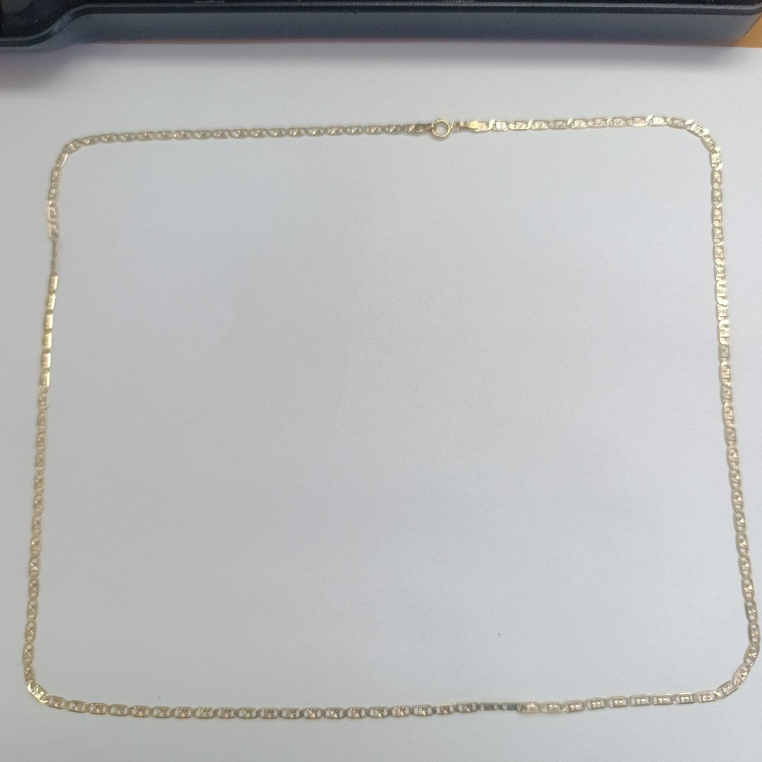 CADENA ORO COMBINADO 14 K 6.6 GRMS (SEMINUEVO)