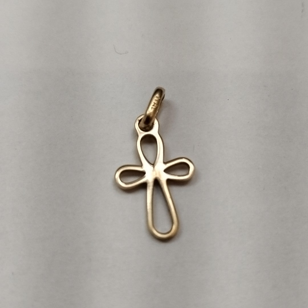 CRUZ, DIJE ORO 14 K 0.7 GRMS (SEMINUEVO)