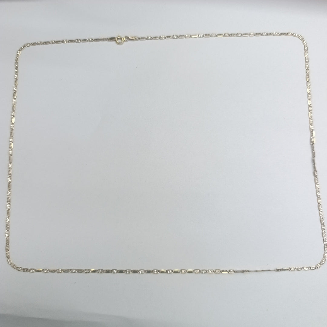 CADENA ORO COMBINADO 14 K 4.6 GRMS (SEMINUEVO)