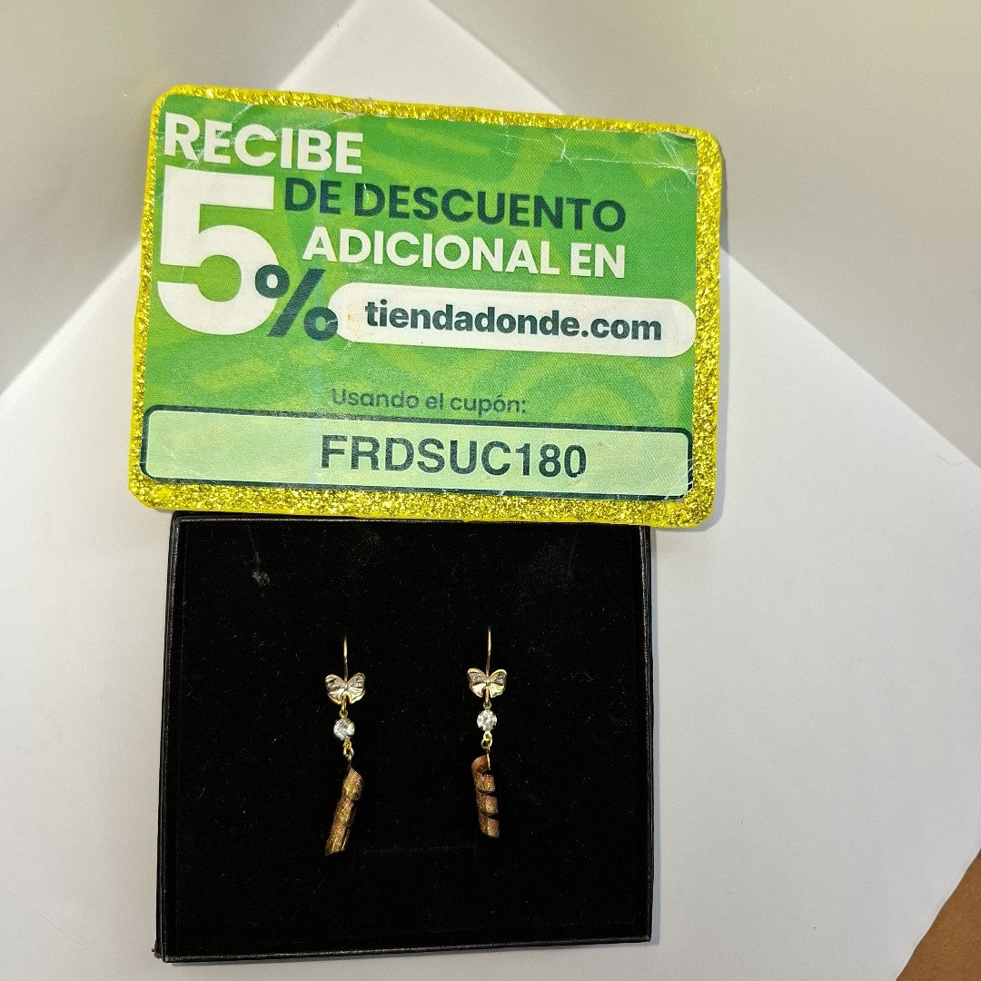 ARETES PAR ORO 10 K 1.9 GRMS (SEMINUEVO)