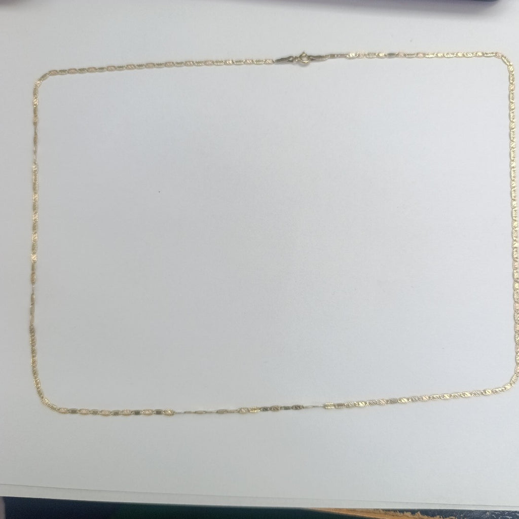 CADENA ORO COMBINADO 14 K 3.9 GRMS (SEMINUEVO)
