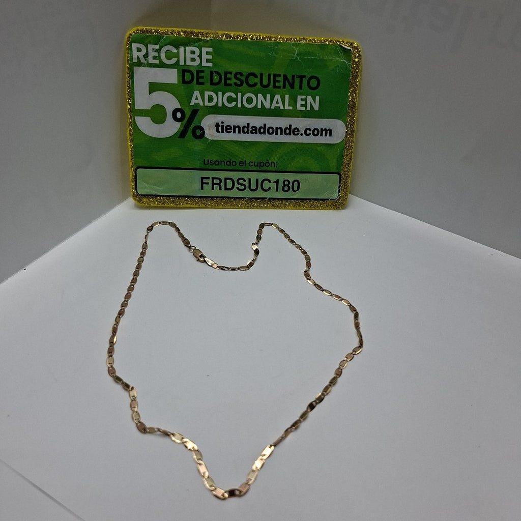 CADENA ORO COMBINADO 10 K 3,90 GRMS (SEMINUEVO)