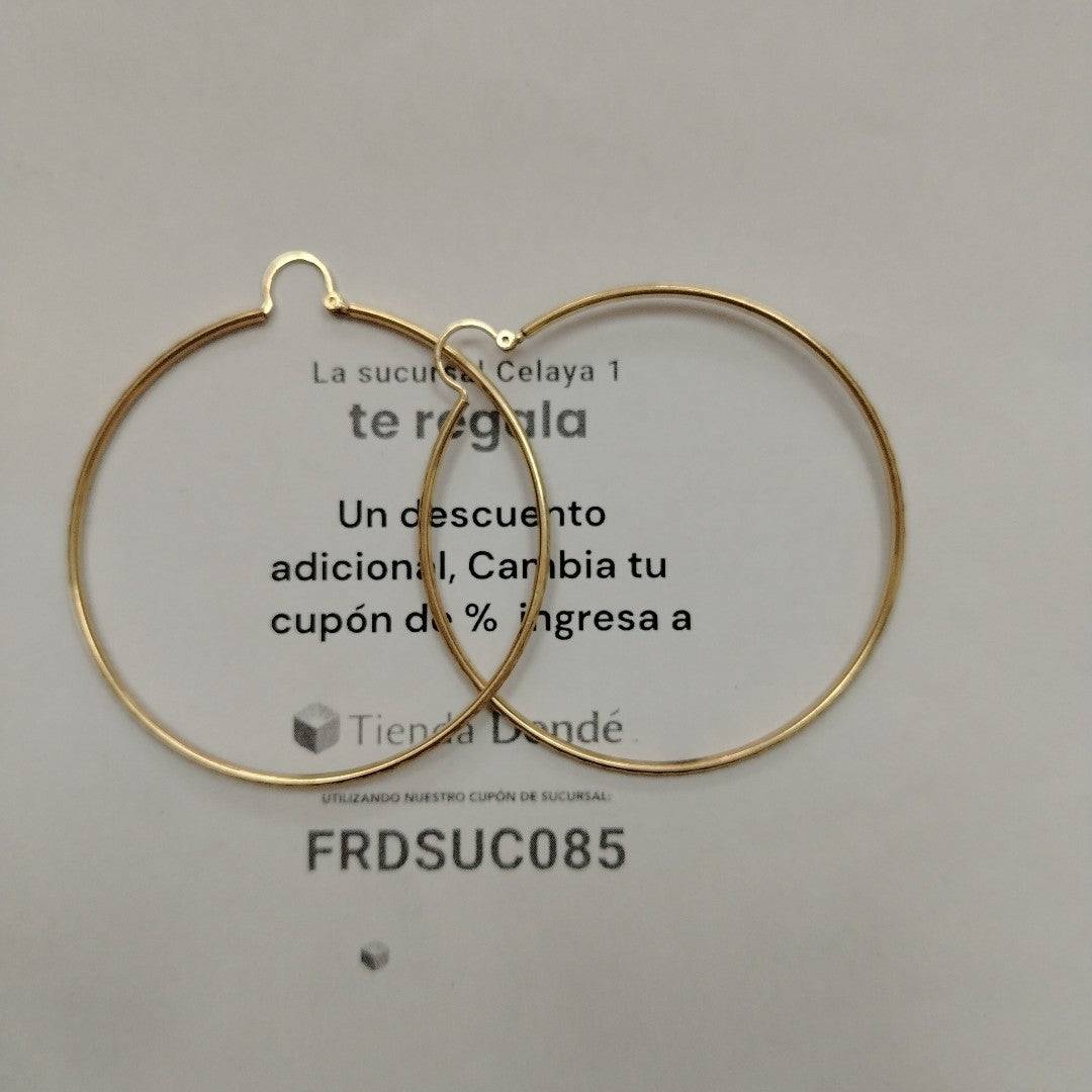 ARRACADAS PAR ORO 10 K 5.6 GRMS (SEMINUEVO)