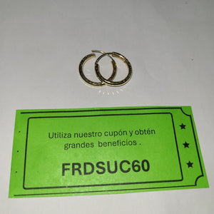 ARRACADAS PAR ORO 14 K 1.9 GRMS (SEMINUEVO)