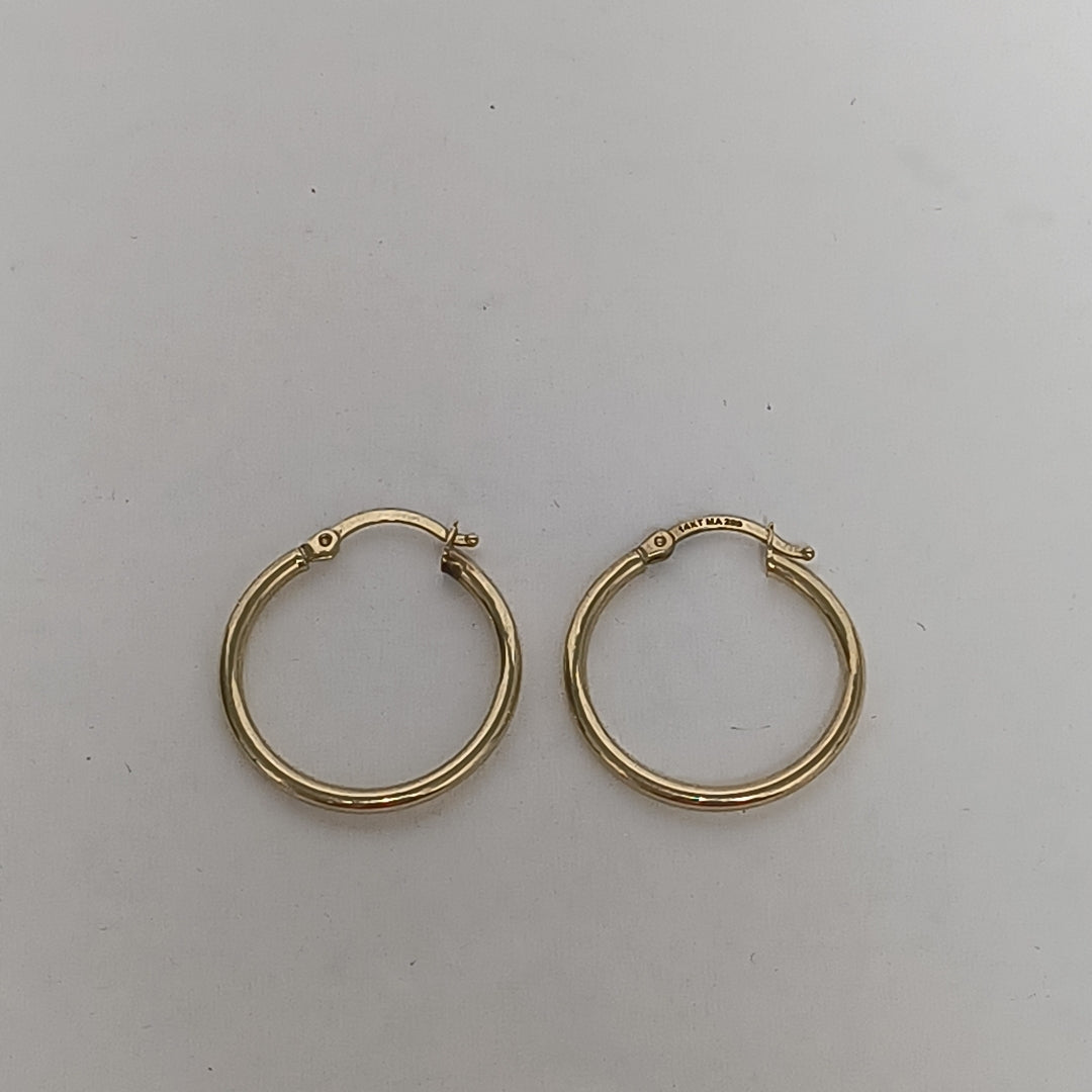 ARRACADAS PAR ORO 14 K 1,20 GRMS (SEMINUEVO)