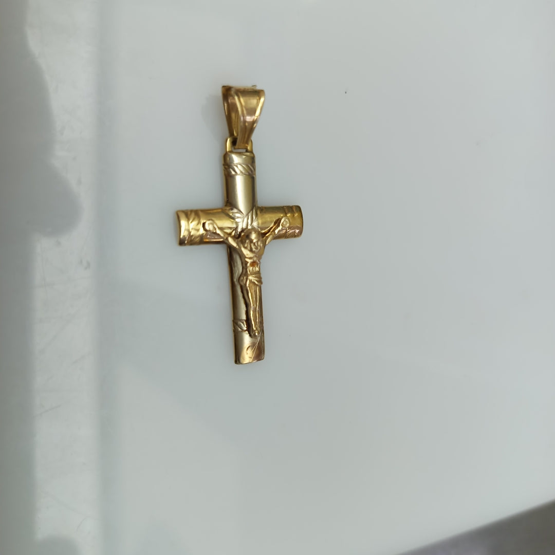 CRUCIFIJO ORO 14 K 4 GRMS (SEMINUEVO)