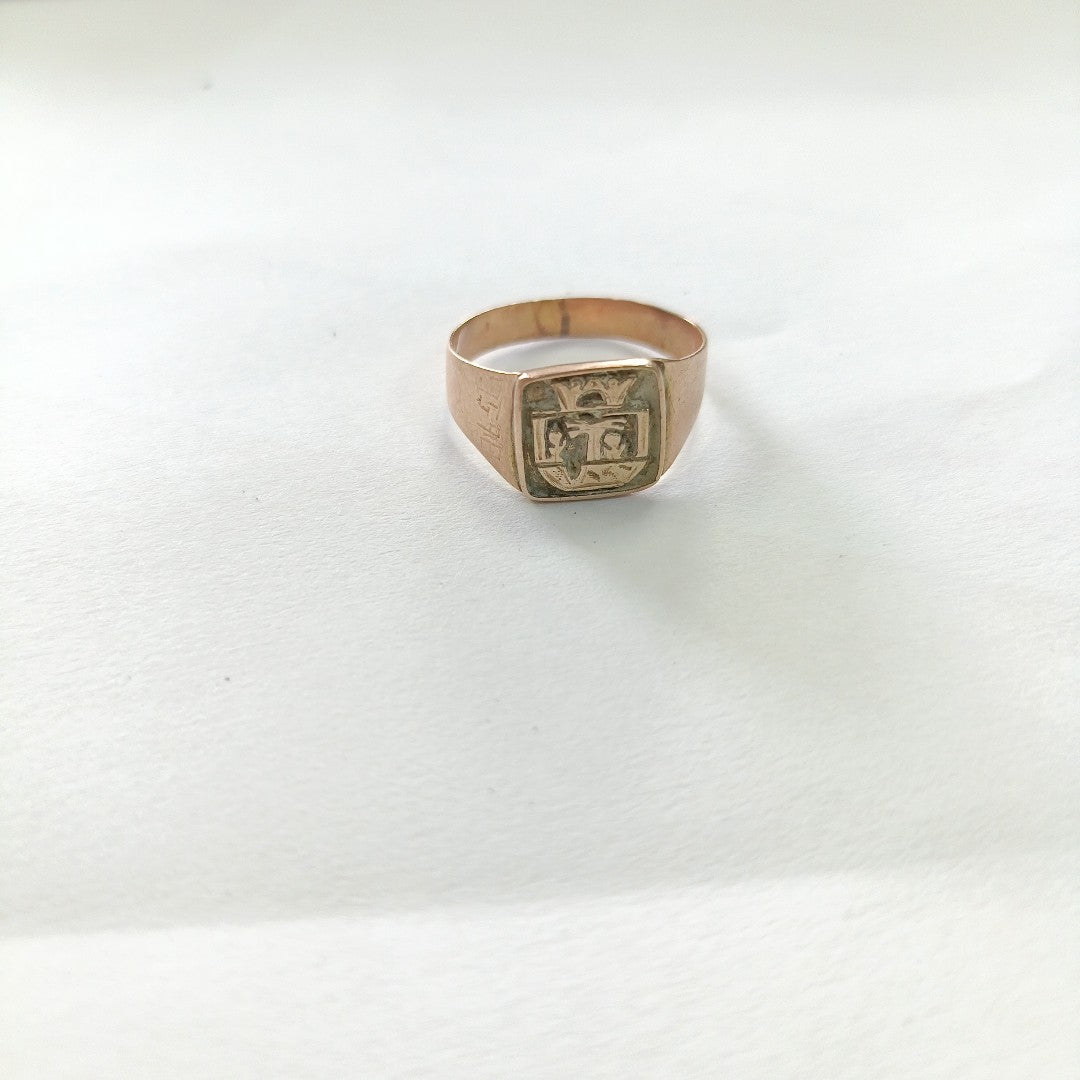 ANILLO DE GRADUACIÓN ORO 10 K 2.3 GRMS (SEMINUEVO)