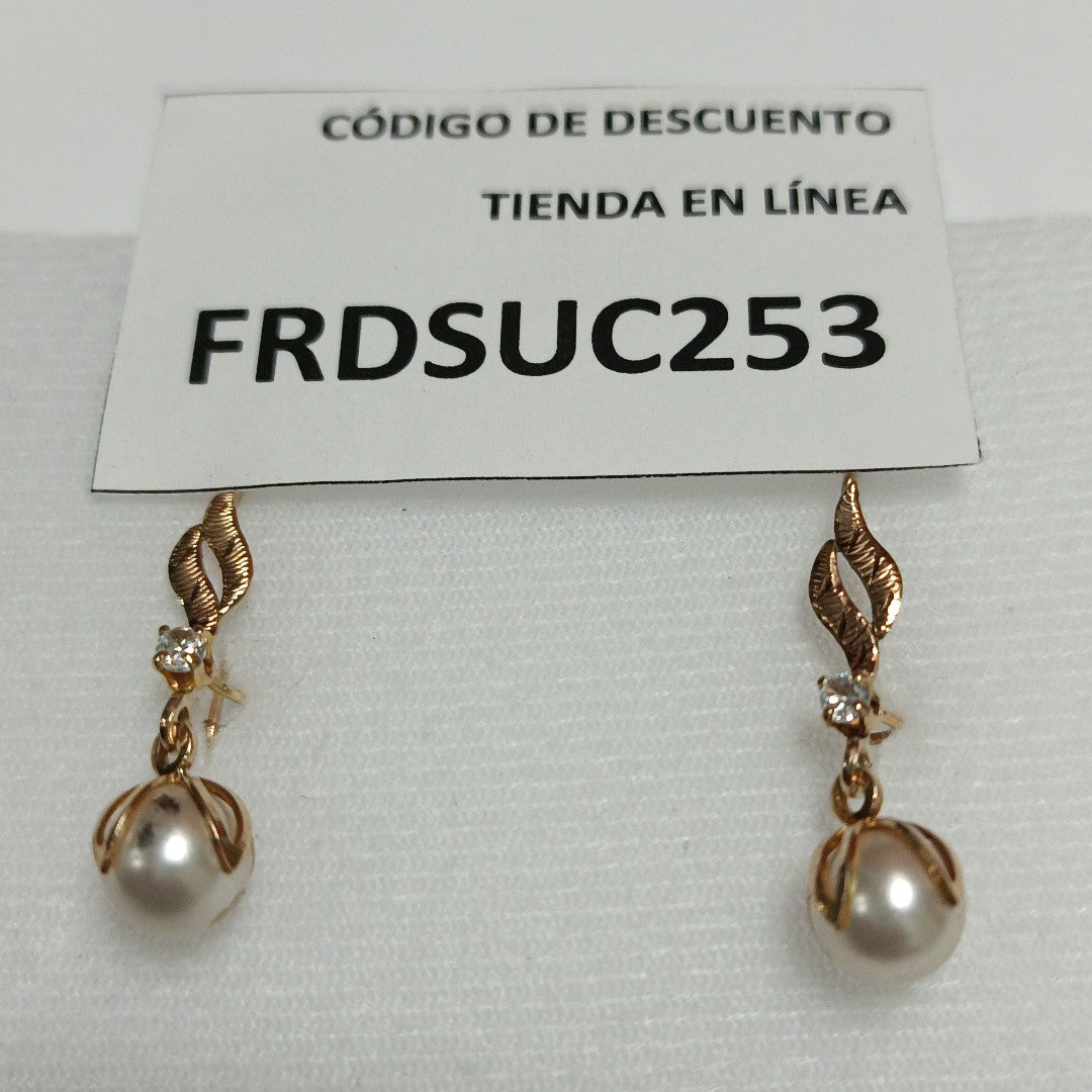 ARETES PAR ORO 8 K 3,00 GRMS (SEMINUEVO)