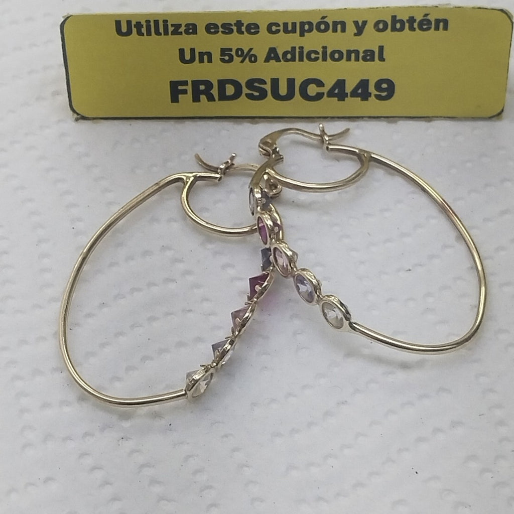 ARRACADAS PAR ORO 14 K 5.5 GRMS (SEMINUEVO)
