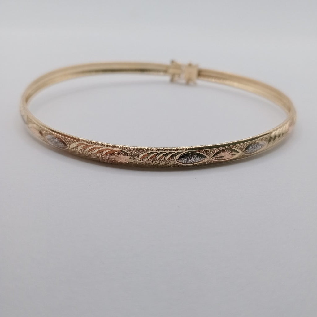 PULSERA RIGIDA ORO 14 K 5.6 GRMS (SEMINUEVO)