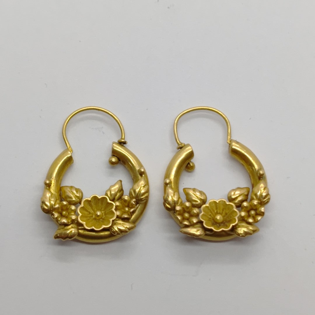 ARRACADAS PAR ORO 18 K 4.2 GRMS (SEMINUEVO)