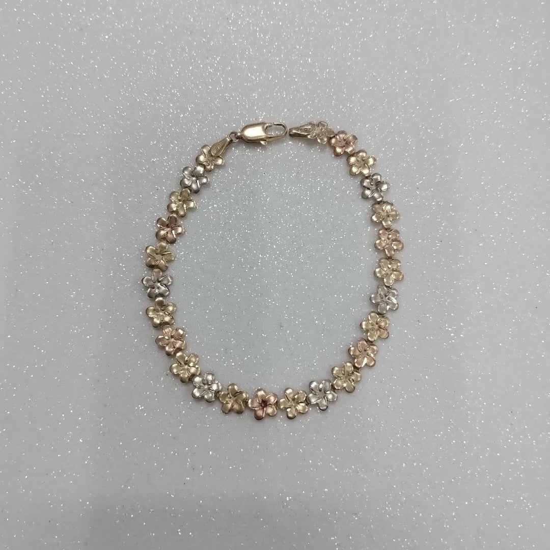 PULSERA ORO, ORO COMBINADO 14 K 3.8 GRMS (SEMINUEVO)