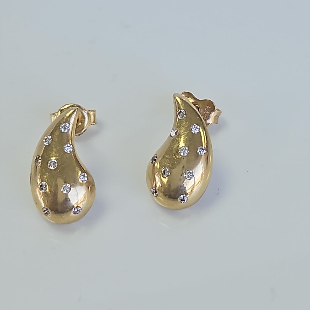 BROQUELES ORO 14K 2 (NUEVO)