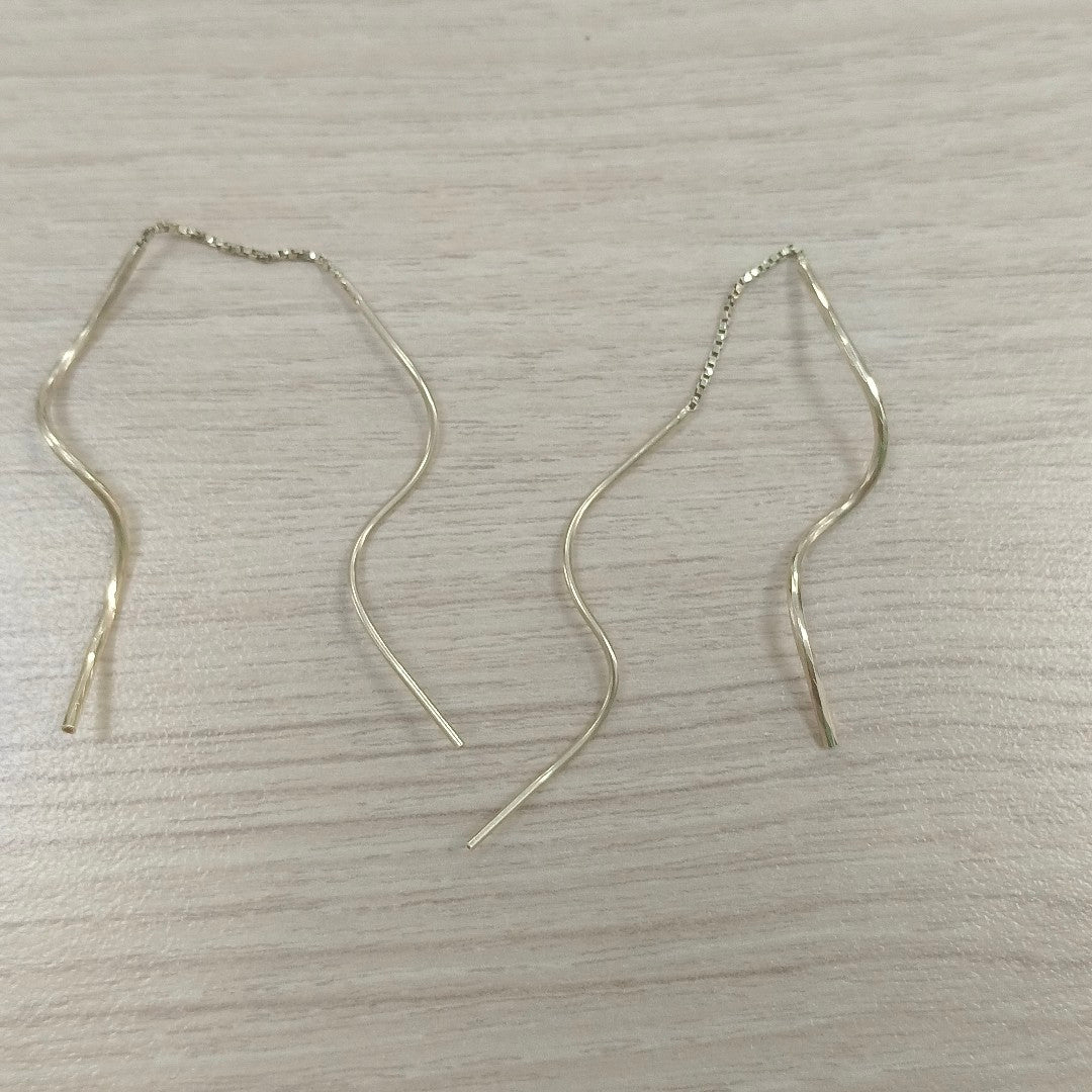 VIOLADORES PAR ORO 14 K 2,10 GRMS (SEMINUEVO)