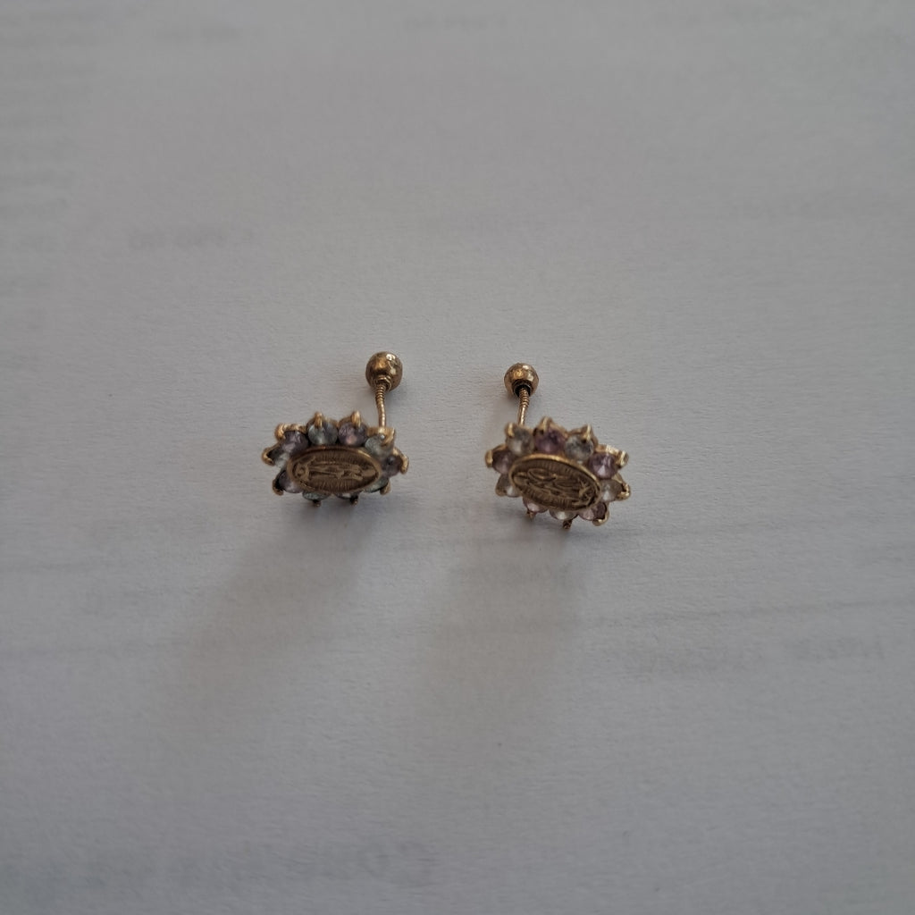 ARETES PAR ORO 14 K 1 GRMS (SEMINUEVO)