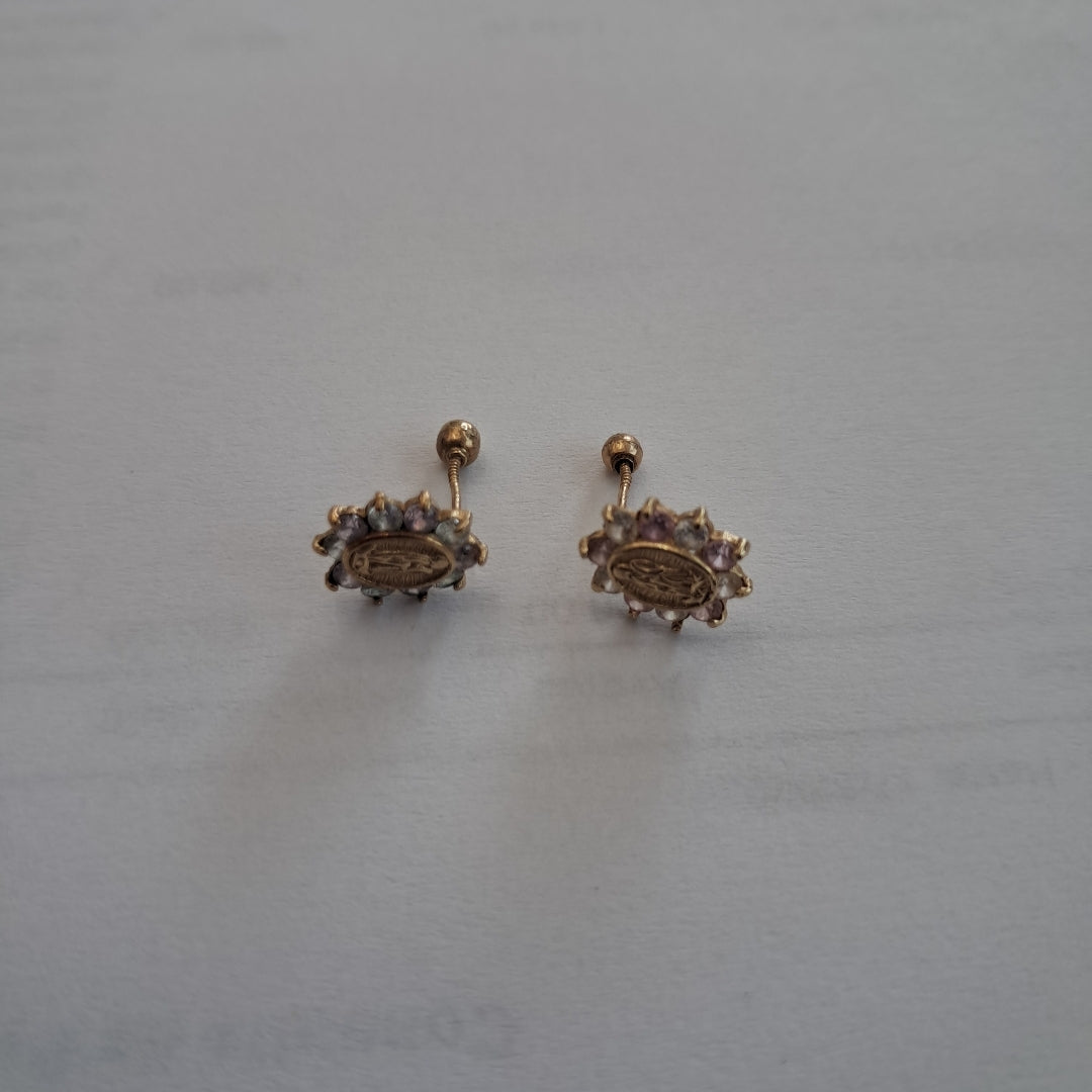 ARETES PAR ORO 14 K 1 GRMS (SEMINUEVO)